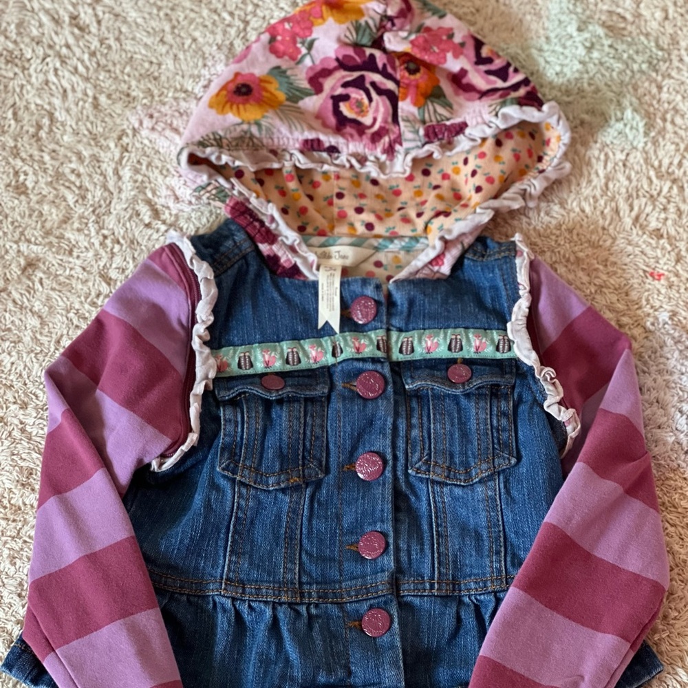 Matilda Jane Labyrinth Denim Jacket Coat 4 EUC